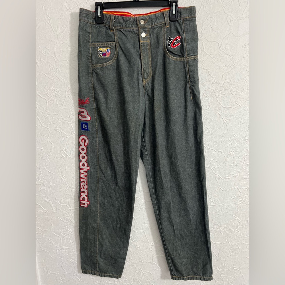 JH Racing Collection Y2M Denim Jeans Size 34x33 Wide Leg Earnhardt RARE